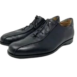 Coach Corwin Black Leather Oxfords Size 10.5